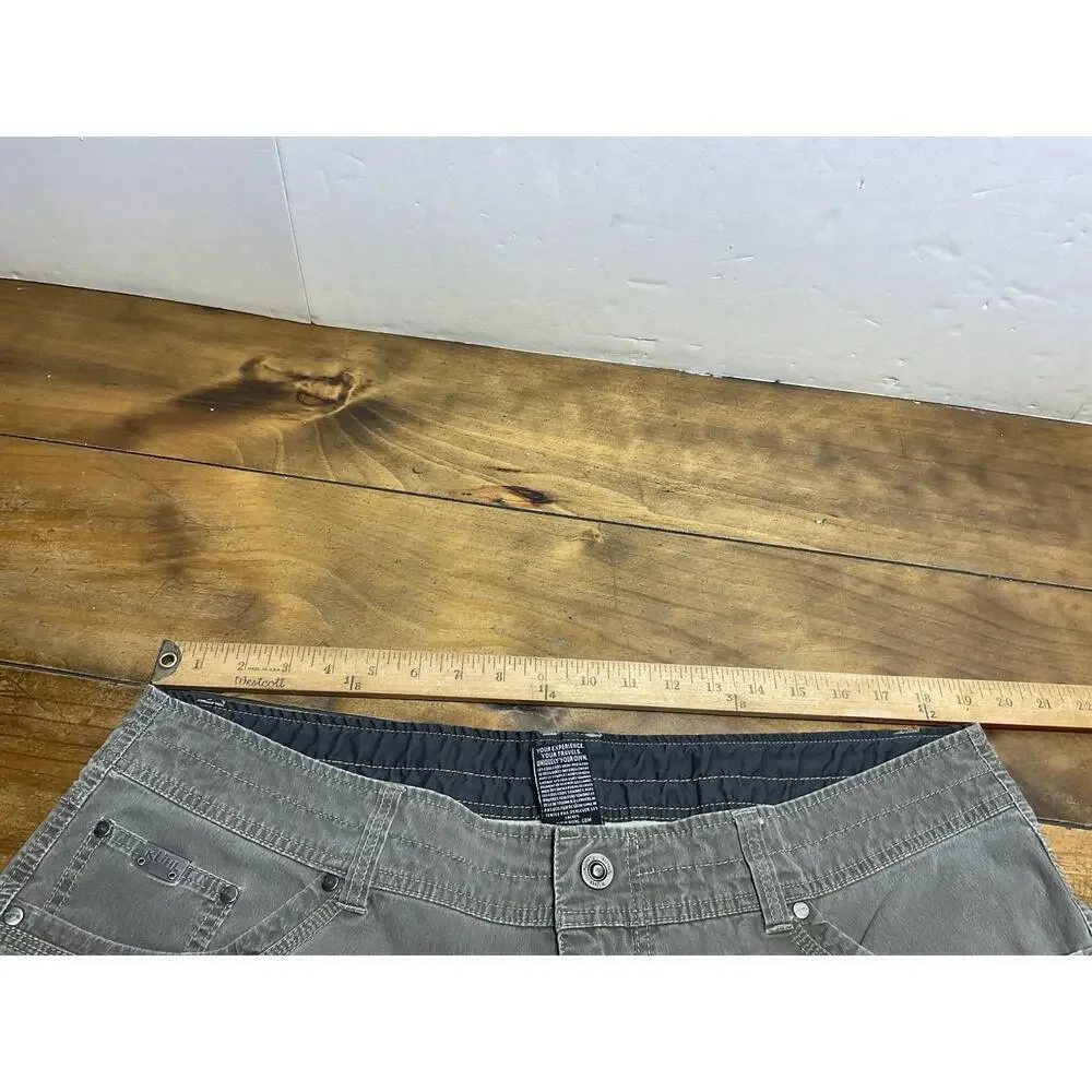 KUHL REVOLVR Mens Sz 40x30 Brown Cotton Stretch Outdoor Trail Pants